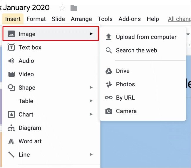 Insert images more easily with Google Docs, Slides and Drawings 1