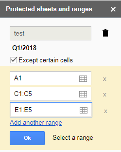 Instructions for restricting access in Google Sheets 5