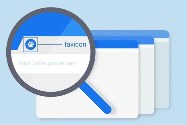 Lựa chọn thêm favicon trong Google Sites mới 