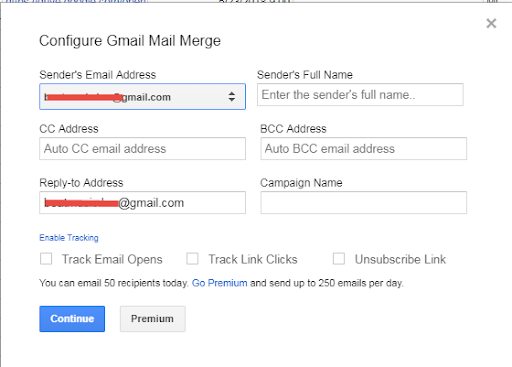 Instructions on how to use the Mail Merge Gmail utility 16
