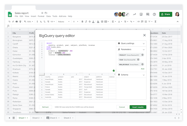 Analyze big data with BigQuery and Google Sheets 1