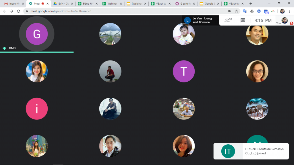 Webinar qua ứng dụng Google Meet