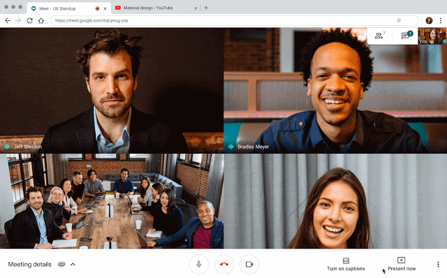 Present high-quality video and audio in Google Meet