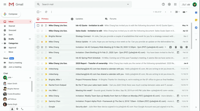 Cài đặt nhanh mới giúp bạn tối ưu hóa bố cục Gmail của mình