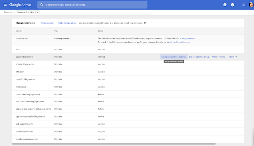 New Domain Management Interface in the Admin Console