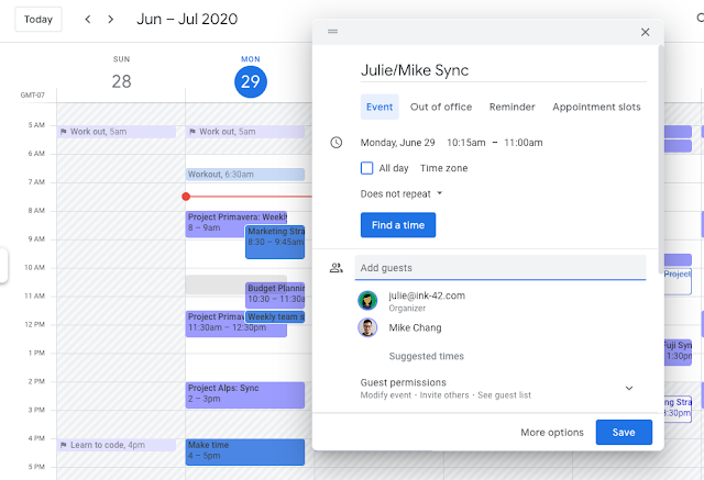 Upgrade the calendar creation feature of Google Calendar on the web platform 2