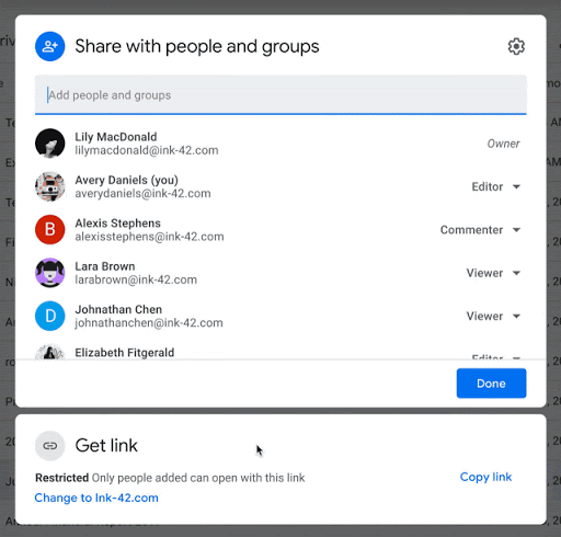Hạn chế quyền chia sẻ tài liệu ra ngoài công ty trên Google Drive với Target Audience mới