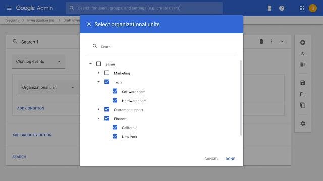 Upgraded security investigation tool in Google Workspace