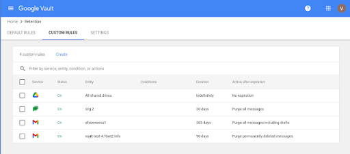 Google Vault updated with new interface 