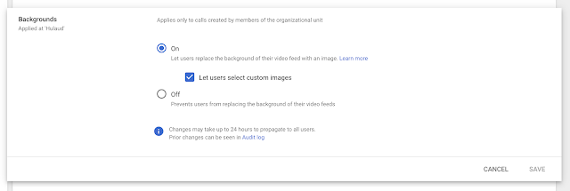 Google Meet adds control over background changes 1