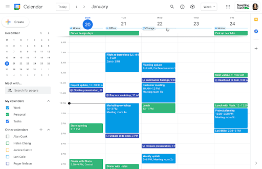 Google Calendar cải tiến giao diện chia sẻ vị trí làm việc của bạn 1
