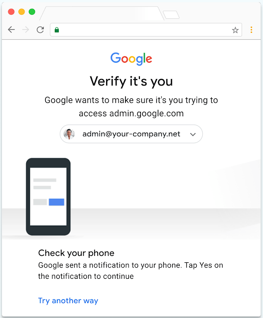 Google Workspace tăng cường xác thực bảo mật bảng điều khiển quản trị viên 2