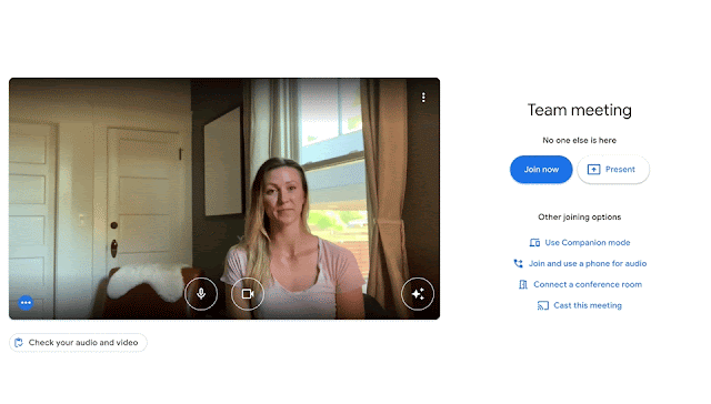 Google Meet cho phép cải thiện khả năng hiển thị người dùng trong cuộc gọi Video 1