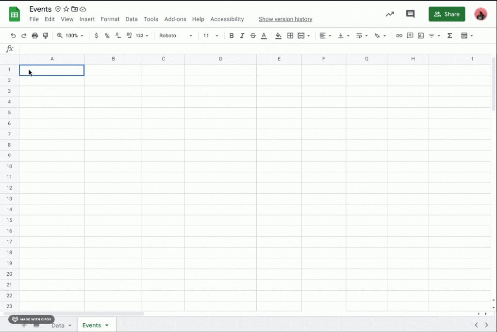 Insert Calendar event into Google Sheet with Smart Chip 1