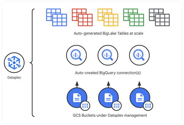 Tự động hóa quản trị, mở rộng cấu trúc dữ liệu với tích hợp Google Dataplex - BigLake 1