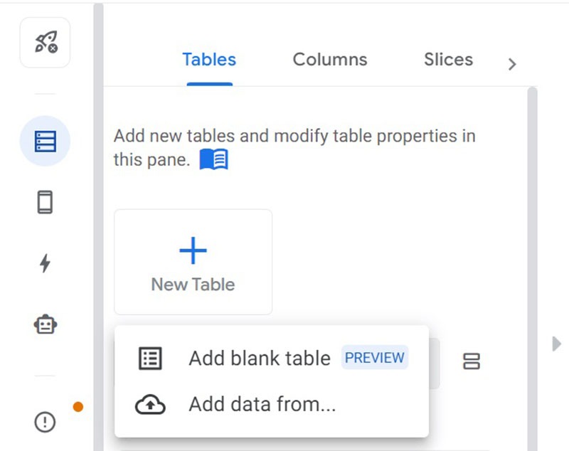 Instructions for building applications with Google Appsheet 9