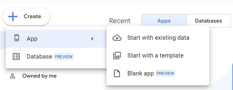 Instructions for building applications with Google Appsheet 7