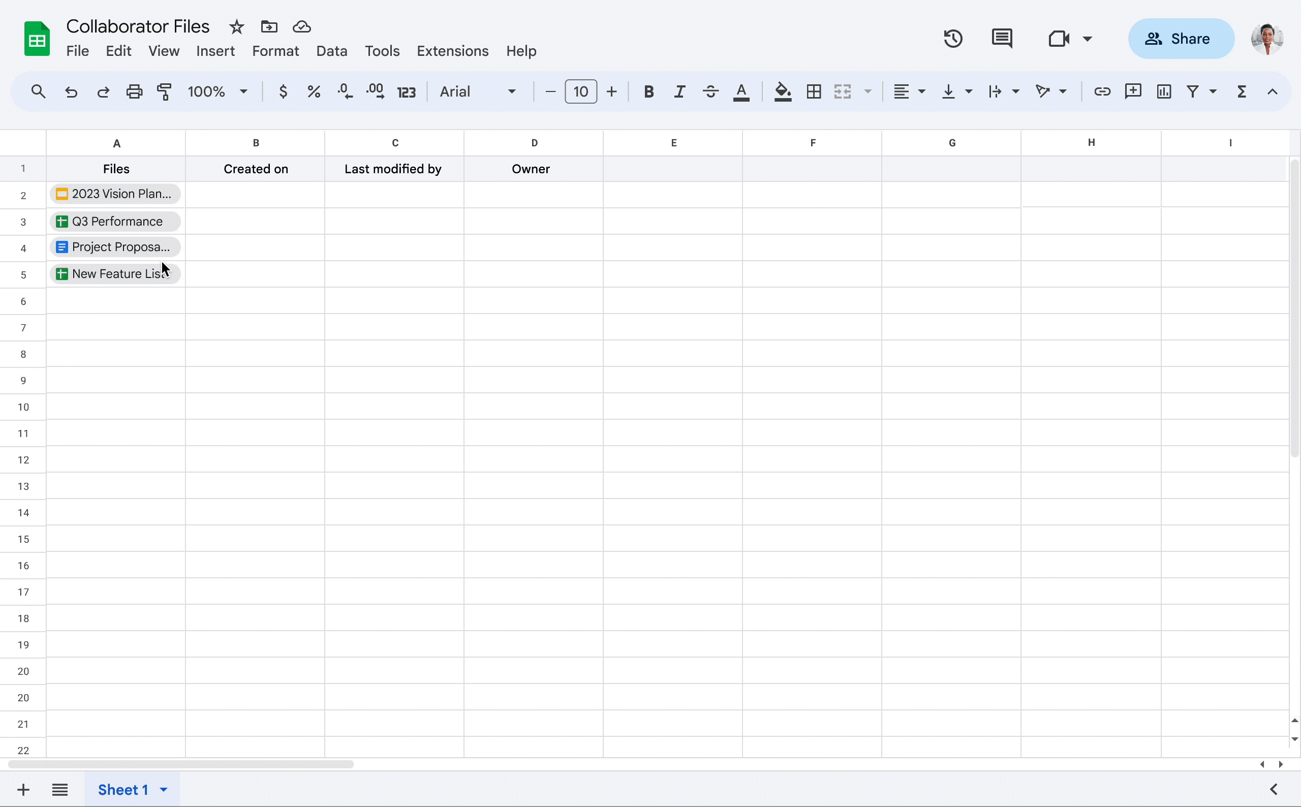 Google Sheet hỗ trợ hoàn thành các tác vụ data-driven nhanh hơn với tính năng trích xuất dữ liệu của smart chip mới 1