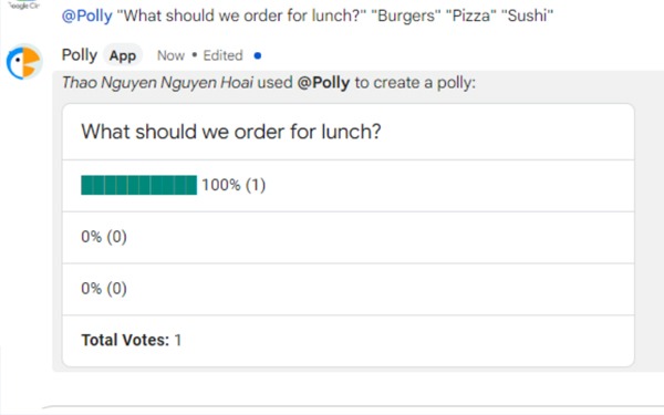 How to create a Poll on Google Chat 3