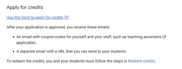 Steps to register for Google Cloud for Students 1