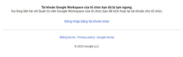 Cách xử lý tài khoản Google Workspace của tổ chức bạn bị tạm ngưng 3