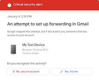 Gmail enhances security against sensitive actions 1