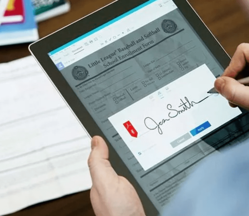 Create electronic signatures at work