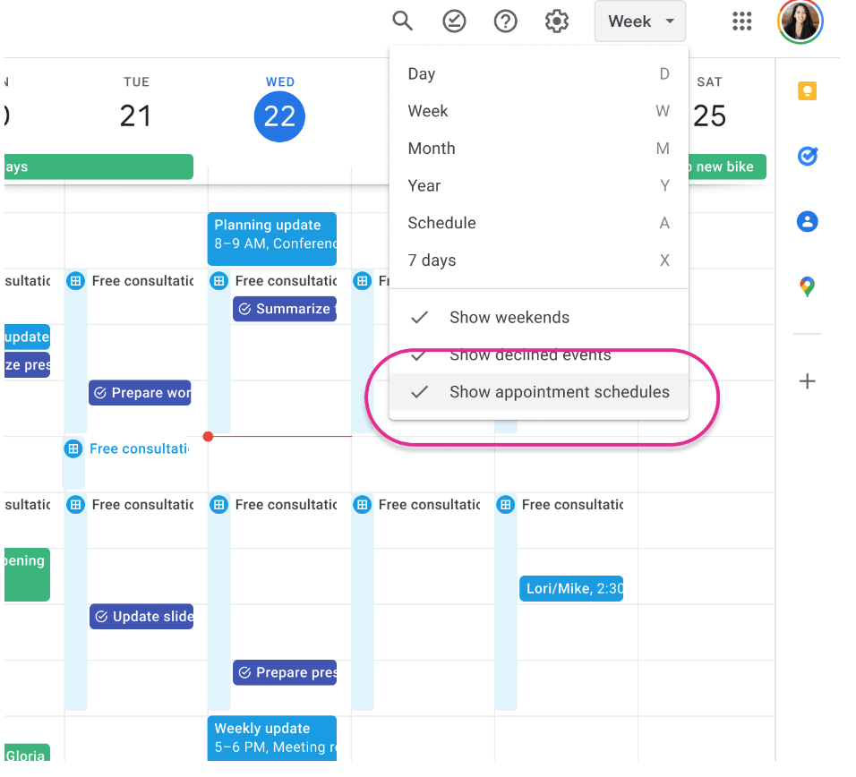 New updated feature of Google Calendar