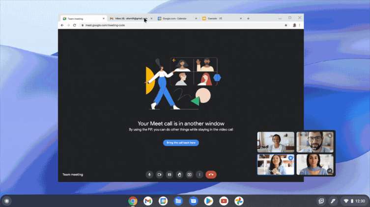 Picture-in-picture in Google Meet will now open automatically when switching tabs