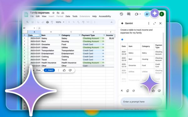 Google Sheet Hiện Hỗ Trợ Tạo Biểu đồ Và Dữ Liệu Tự động Với Gemini AI 1