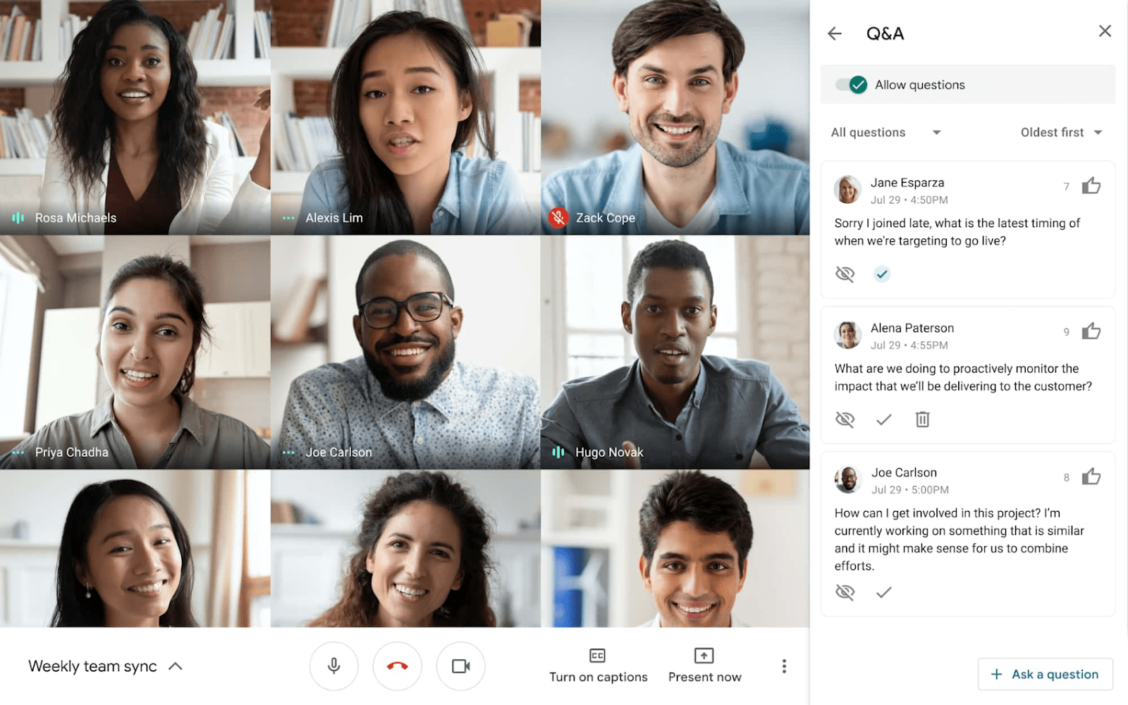 Livestream Google Meet